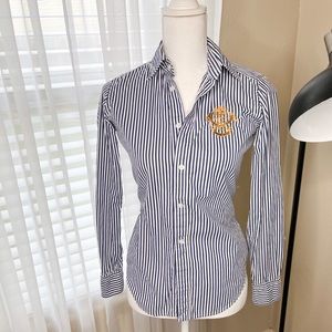 Ralph Lauren Sport Striped Button Down blouse